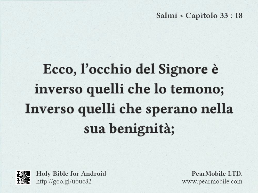 Salmi, Capitolo 33:18